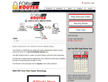 Tablet Screenshot of formrouter.com